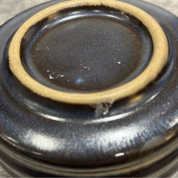 Set 3 Vintage 1960s Denby Bokhara Blue Brown Kismet Cups & Saucers - Picture 4 of 7